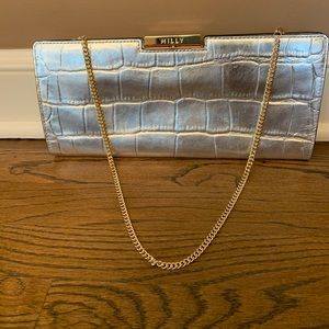 Milly silver evening bag/clutch.